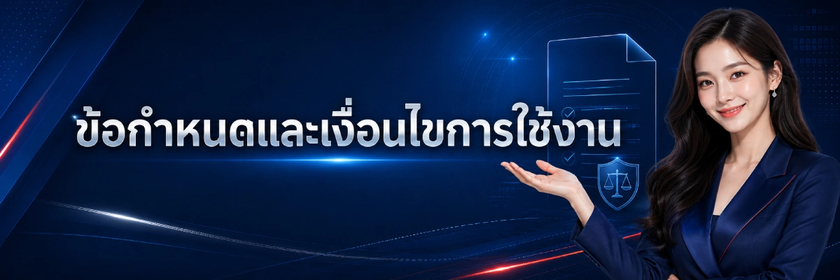 ข้อกำหนดและเงื่อนไขการใช้งาน